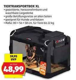 Hofer Tiertransportbox XL Angebot