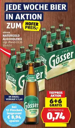Hofer Gösser Naturgold alkoholfrei Angebot