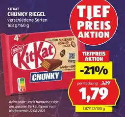 Hofer KitKat Chunky Riegel Angebot