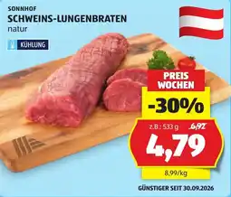 Hofer Sonnhof Schweins-Lungenbraten natur Angebot