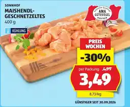 Hofer Sonnhof Maishendl-Geschnetzeltes Angebot