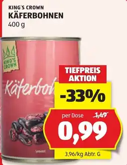 Hofer King's Crown Käferbohnen Angebot