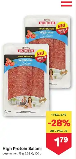 MPreis Sorger High Protein Wellness Salami Angebot