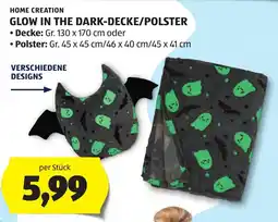 Hofer Home Creation Glow in the Dark-Decke/Polster Angebot