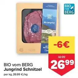 MPreis BIO vom BERG Jungrind Schnitzel Angebot