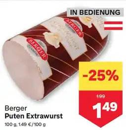 MPreis Berger Puten Extrawurst Angebot