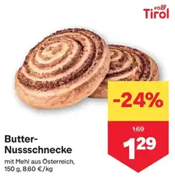 MPreis Butter-Nuss schnecke Angebot