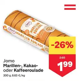 MPreis Jomo Marillen-, Kakao- oder Kaffeeroulade Angebot