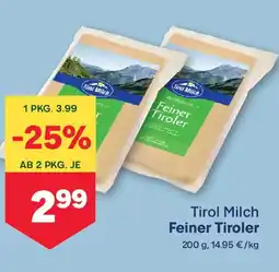 MPreis Tirol Milch Feiner Tiroler Angebot