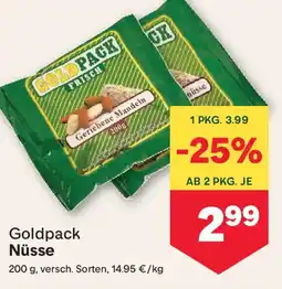 MPreis Goldpack Nüsse Angebot