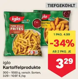 MPreis iglo Kartoffelprodukte Angebot