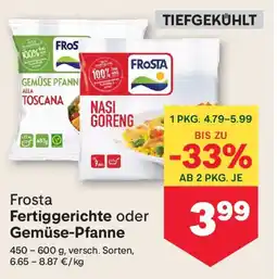 MPreis Frosta Fertiggerichte oder Gemüse-Pfanne Angebot