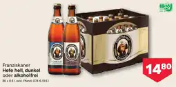MPreis Franziskaner Hefe hell, dunkel oder alkoholfrei Angebot