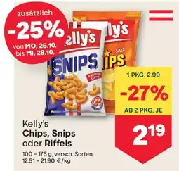 MPreis Kelly's Chips, Snips oder Riffels Angebot