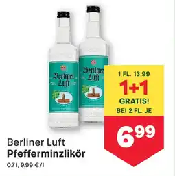 MPreis Berliner Luft Pfefferminzlikör Angebot