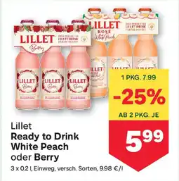 MPreis Lillet Ready to Drink White Peach oder Berry Angebot