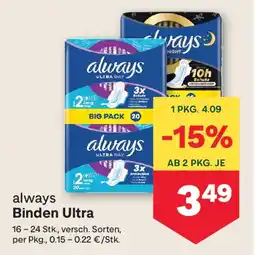 MPreis always Binden Ultra Angebot