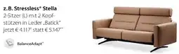 Rutar Stressless Stella 2-Sitzer (L) mit 2 Kopfstützen in Leder ,,Batick" Angebot