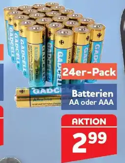 Center Shop Gadcell Batterien AA oder AAA Angebot