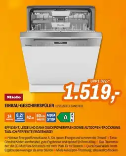 Expert Miele Einbau-Geschirrspüler G7241SCI CleanSteel Angebot