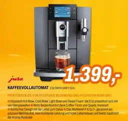 Expert jura KAFFEEVOLLAUTOMAT E10 ONYX GREY Angebot