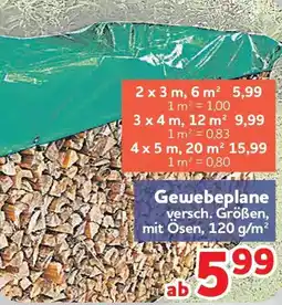 Center Shop Gewebeplane Angebot