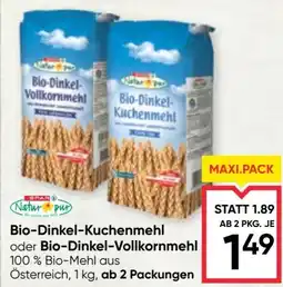 Maximarkt Bio-Dinkel-Kuchenmehl oder Bio-Dinkel-Vollkornmehl Angebot