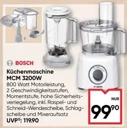 Maximarkt BOSCH Küchenmaschine MCM 3200W Angebot