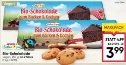 Maximarkt Bio-Schokolade Natur pur Angebot