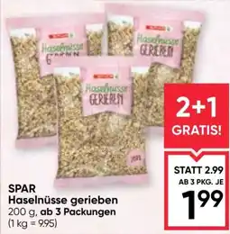 Maximarkt SPAR Haselnüsse gerieben Angebot