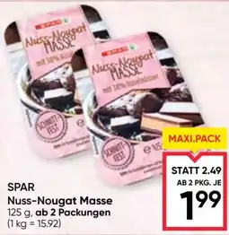 Maximarkt SPAR Nuss-Nougat Masse Angebot