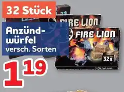 Center Shop Anzündwürfel Fire Lion Angebot