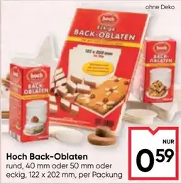 Maximarkt Hoch Back-Oblaten Angebot