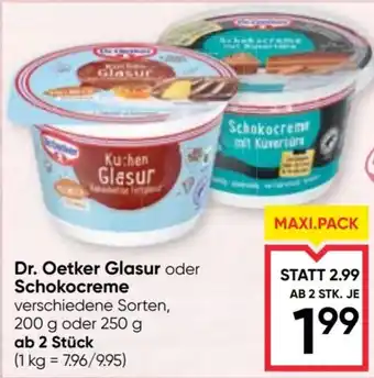 Dr. Oetker Glasur oder Schokocreme