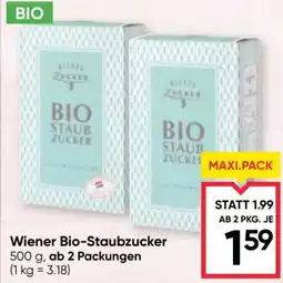 Maximarkt Wiener Bio-Staubzucker Angebot