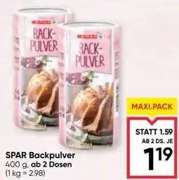 Maximarkt SPAR Backpulver Angebot