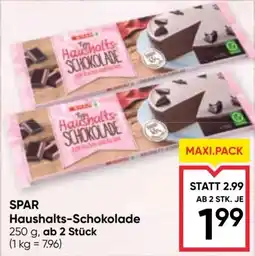 Maximarkt SPAR Haushalts-Schokolade Angebot