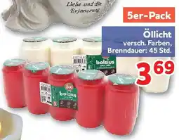 Center Shop Öllicht bolsius Angebot