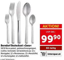 Interspar Berndorf Besteckset Jana Angebot