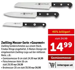 Interspar Zwilling Messer-Serie »Gourmet« Angebot