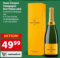 Interspar Veuve Clicquot Champagner Brut Yellow Label Angebot