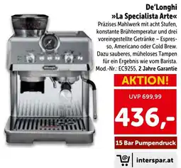 Interspar De'Longhi La Specialista Arte Angebot