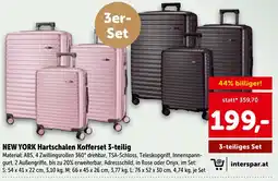 Interspar NEW YORK Hartschalen Kofferset 3-teilig Angebot
