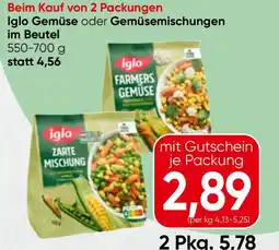 Spar Iglo Gemüse oder Gemüsemischungen Angebot