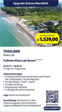 Hofer Reisen Upgrade Deluxe Meerblick Angebot