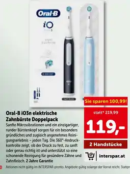 Interspar Oral-B iO3n elektrische Zahnbürste Doppelpack Angebot
