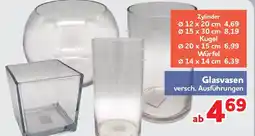 Center Shop Glasvasen Angebot