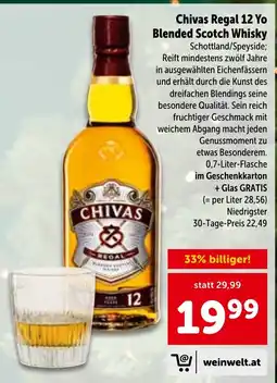 Interspar Chivas Regal 12 Yo Blended Scotch Whisky Angebot