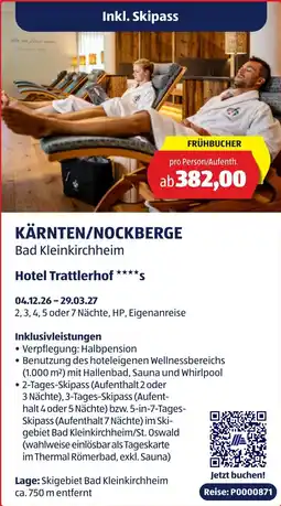 Hofer Reisen KÄRNTEN/NOCKBERGE Bad Kleinkirchheim Angebot