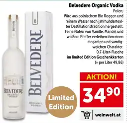 Interspar Belvedere Organic Vodka Angebot